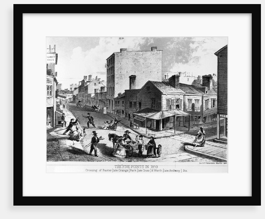 The Five Points in 1859 Lithograph by Anonymous