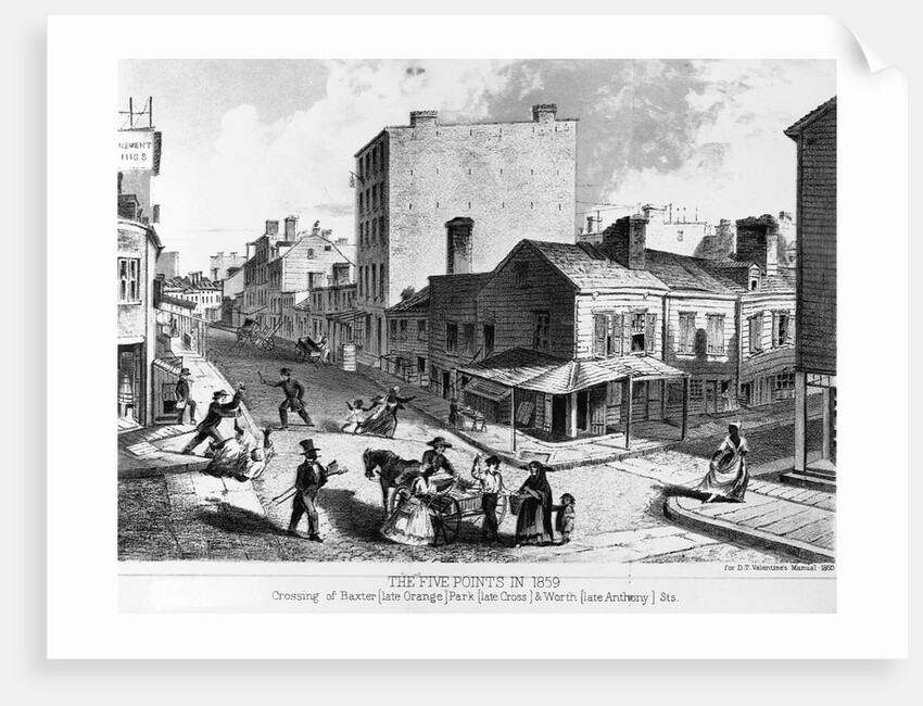 The Five Points in 1859 Lithograph by Anonymous