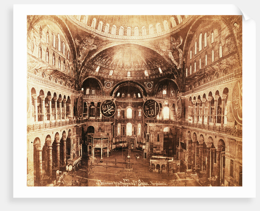 Hagia Sophia in Istanbul: Interior and Apses by Anonymous