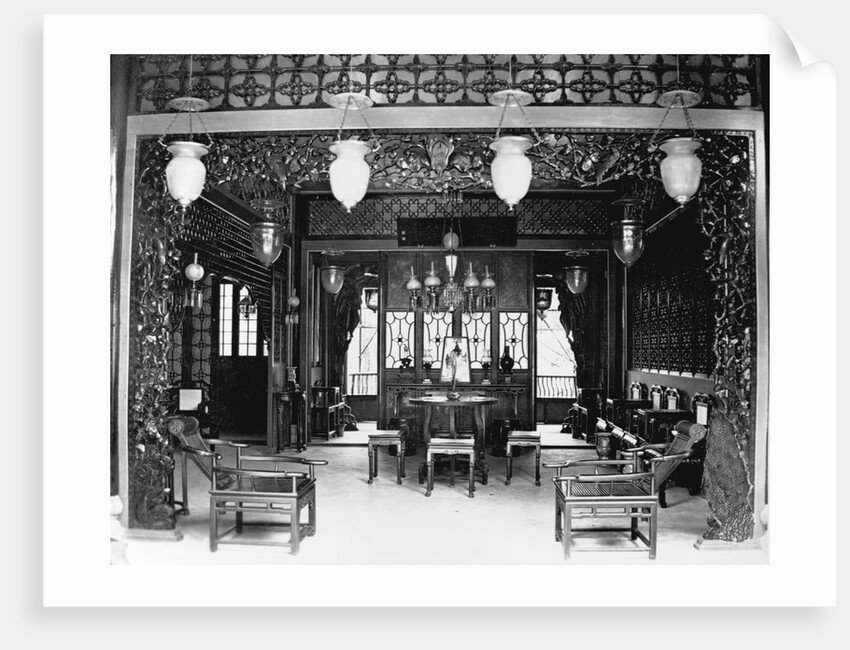 Interior of a Wealthy Man's House in Canton by Anonymous