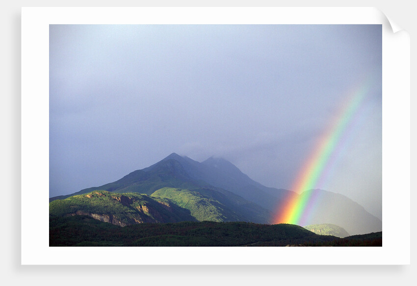 Rainbow over Alaskan Mountain by Anonymous
