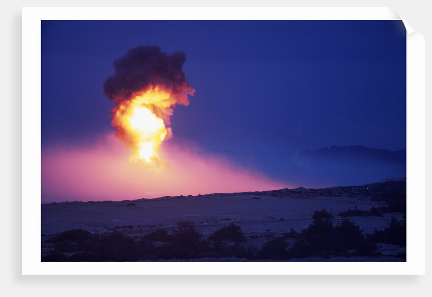 Explosion Lights the Sky by Anonymous