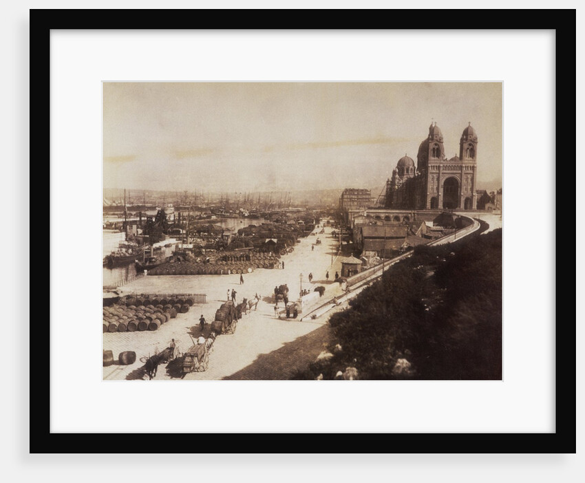 Port of Marseilles and Cathedral by Anonymous
