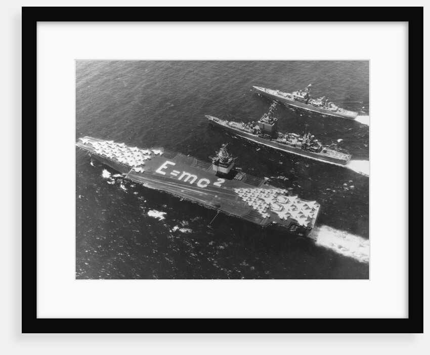 E=mc2 on USS Enterprise Aircraft Carrier by Anonymous