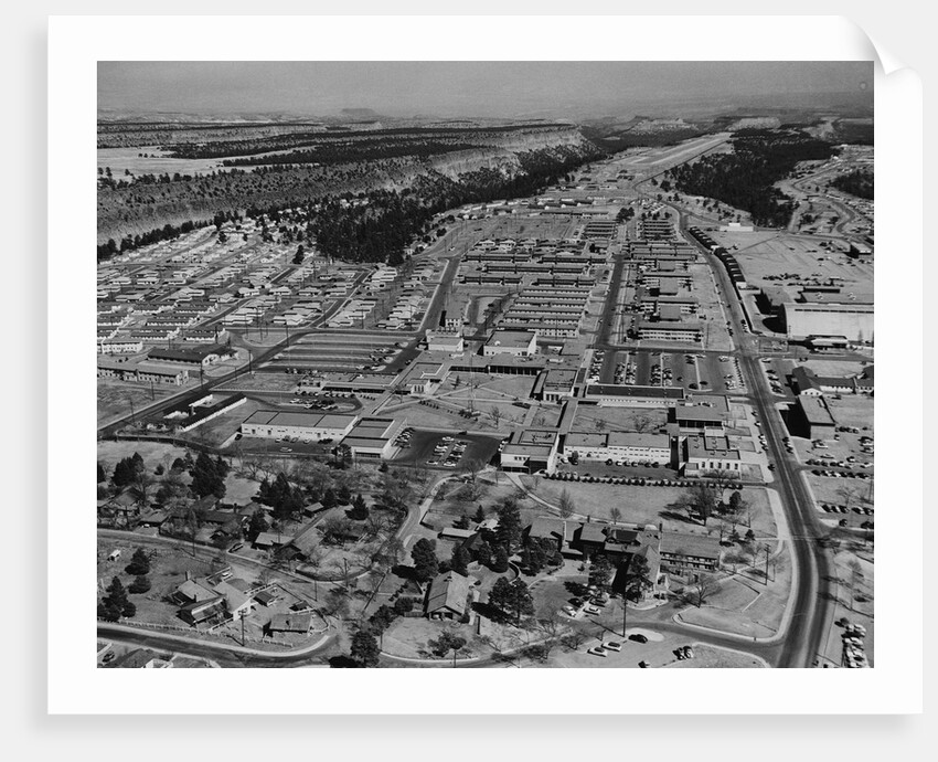 Aerial View of Los Alamos in 1955 by Anonymous