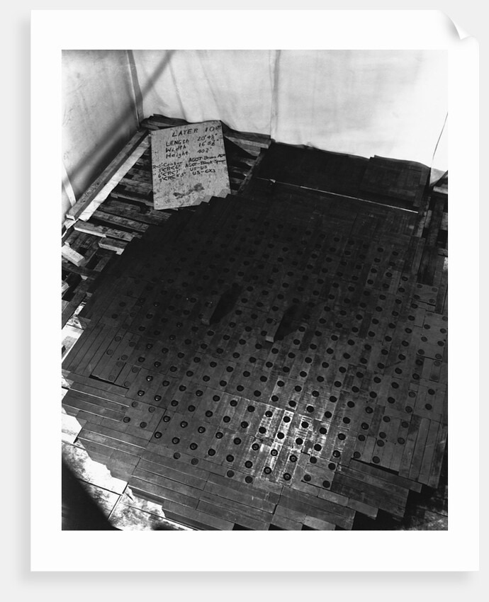 Fermi's Atomic Pile Under Construction by Anonymous