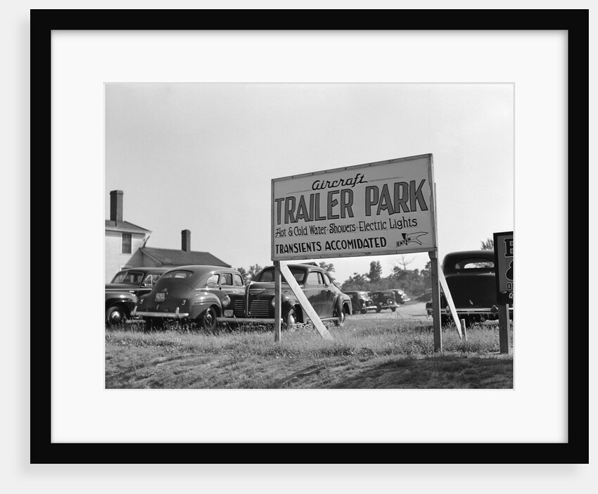 Trailer Park Sign by Anonymous