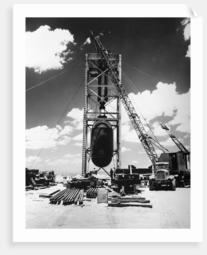 First Atom Bomb test site by Anonymous