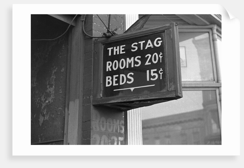 Flophouse Sign by Anonymous