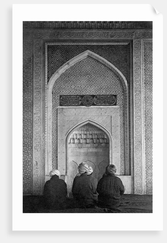 Men Praying at Qibla Niche by Anonymous