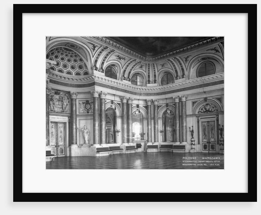 Main Reception Hall in King's Palace at Plac Zamkowy by Anonymous
