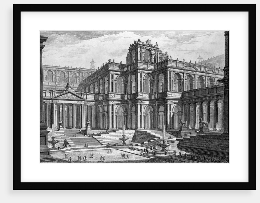 Portico in the Roman Forum by Giovanni Battista Piranesi