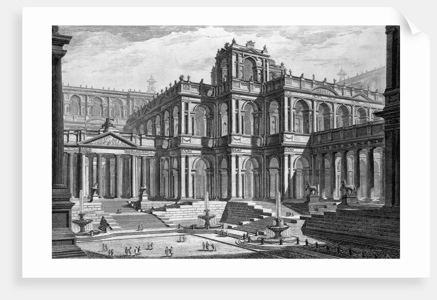 Portico in the Roman Forum by Giovanni Battista Piranesi