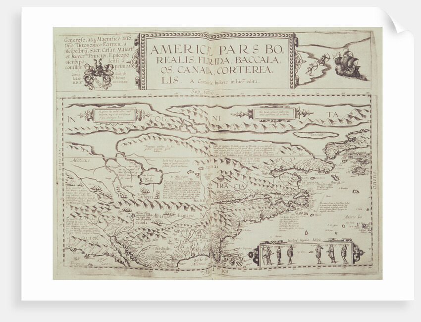 Early Map of North America by Anonymous