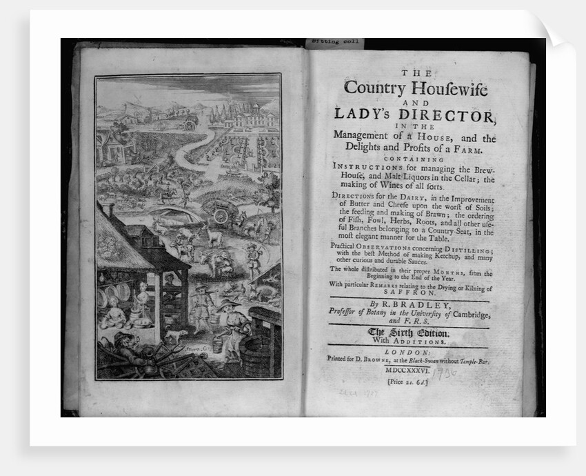Title Page of an Old Cook Book by Anonymous