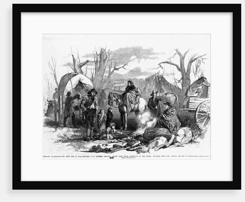 Civil War Refugee Camp by Anonymous