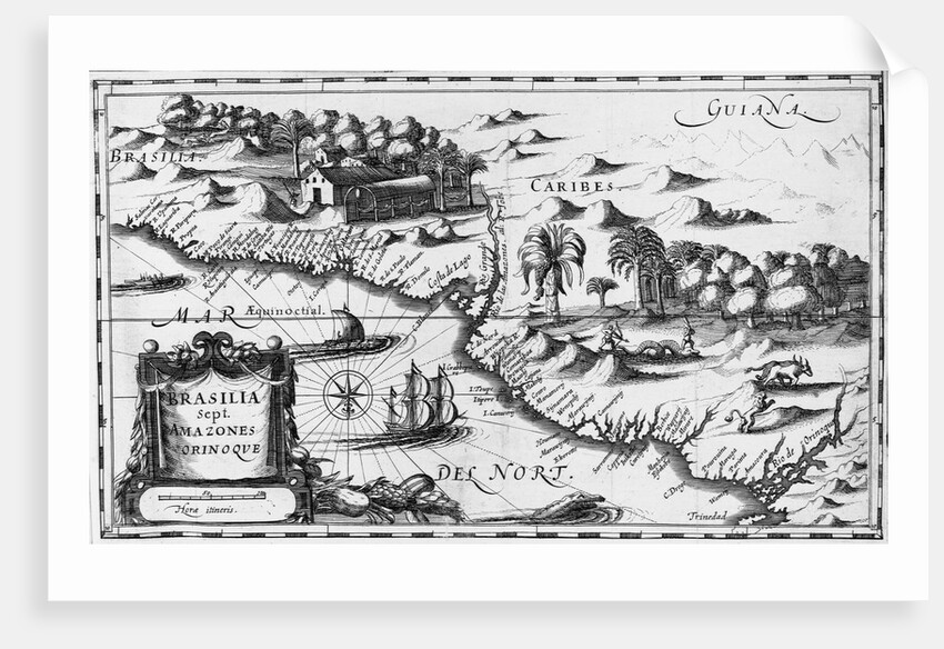 Old Map of the Northern Coast of South America by Anonymous
