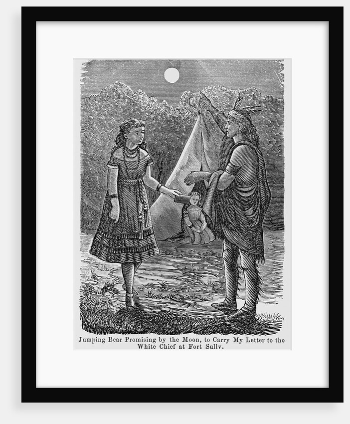 Jumping Bear Promising to Deliver Fanny Kelly's Letter, an Except From My Captivity Among the Sioux by Anonymous