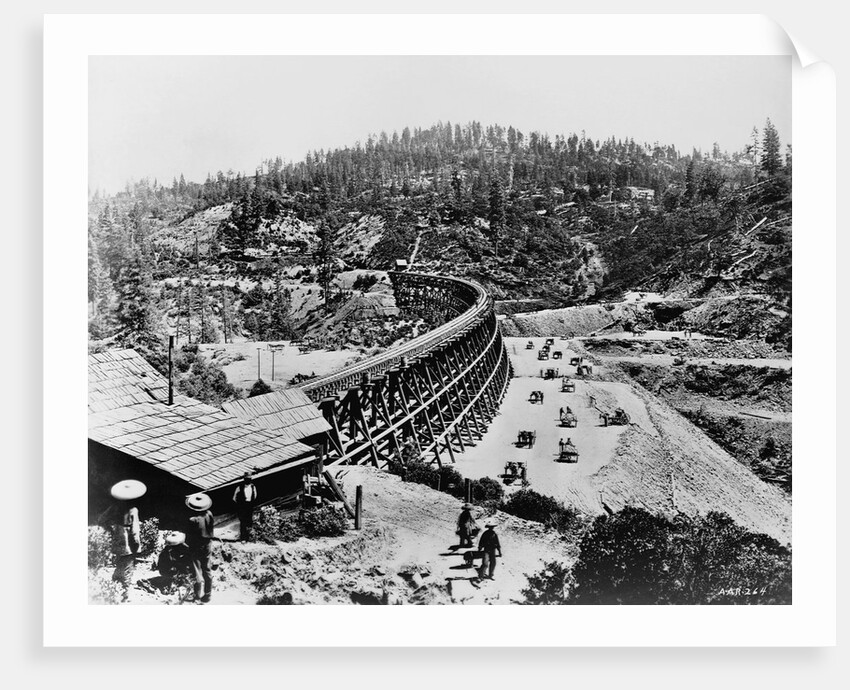 Constructing a Train Trestle by Anonymous