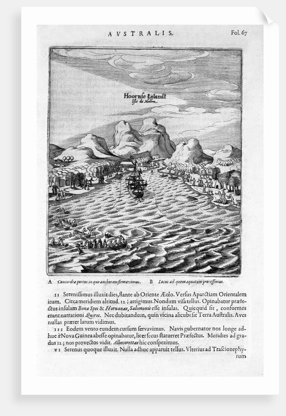 Dutch Explorers Greeted by Indians in Chile by Anonymous