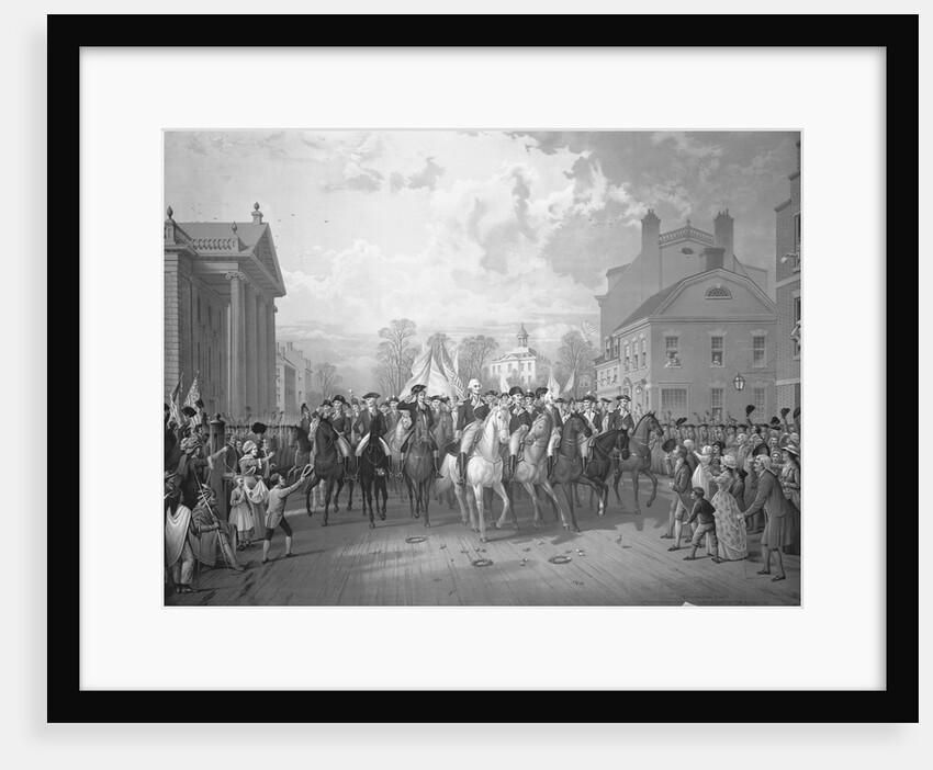 Color Lithograph Evacuation Day by E.P. & L. Restein by Anonymous