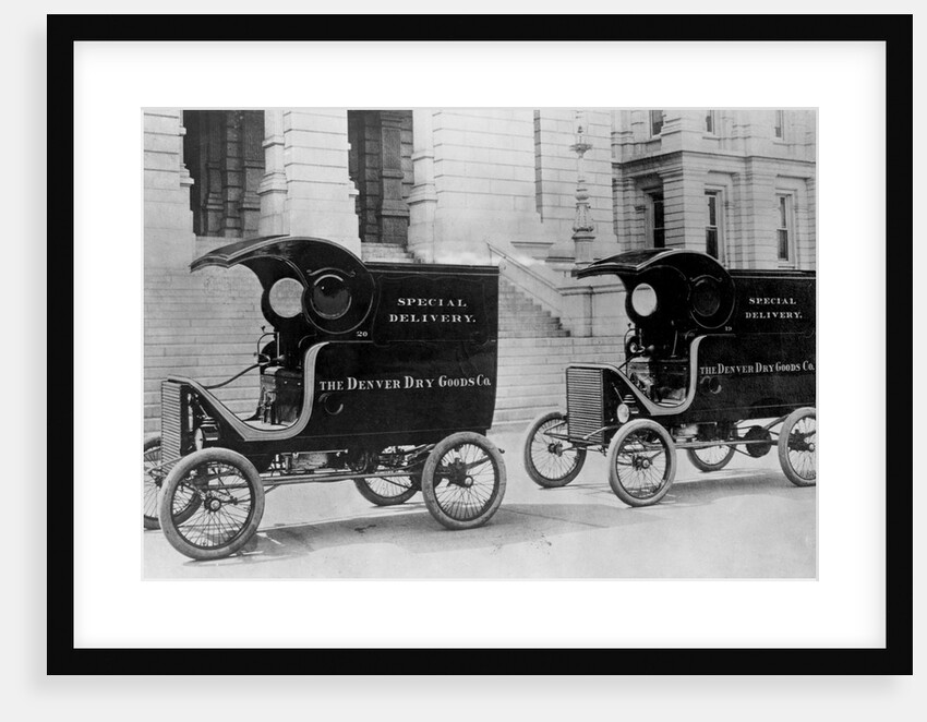 White Steam Trucks by Anonymous