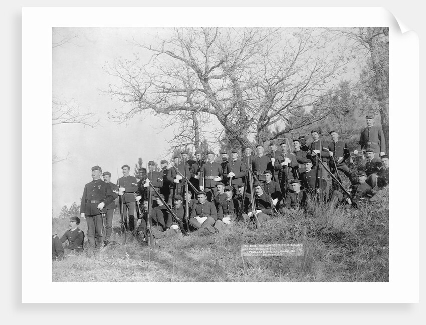 U.S. Infantry Resting near Fort Meade by Anonymous