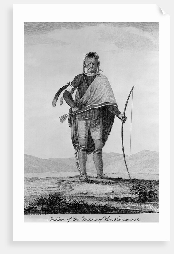 Indian of the Nation of the Shawanoes by Jean Baptiste Tardieu