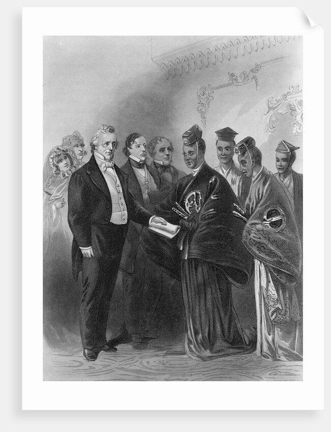 President James Buchanan and the Japanese Embassy by Augustus Robin