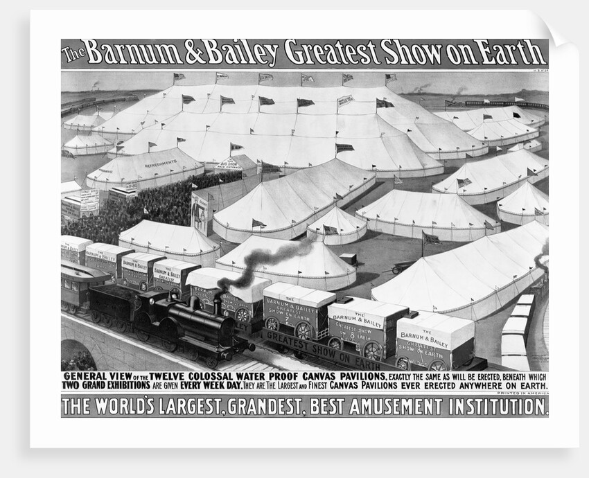 Barnum & Bailey Greatest Show on Earth Poster by Anonymous