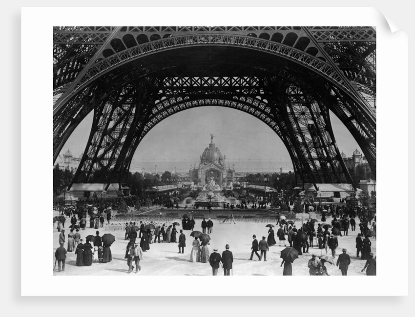 Visitors Strolling Around the Eiffel Tower by Anonymous