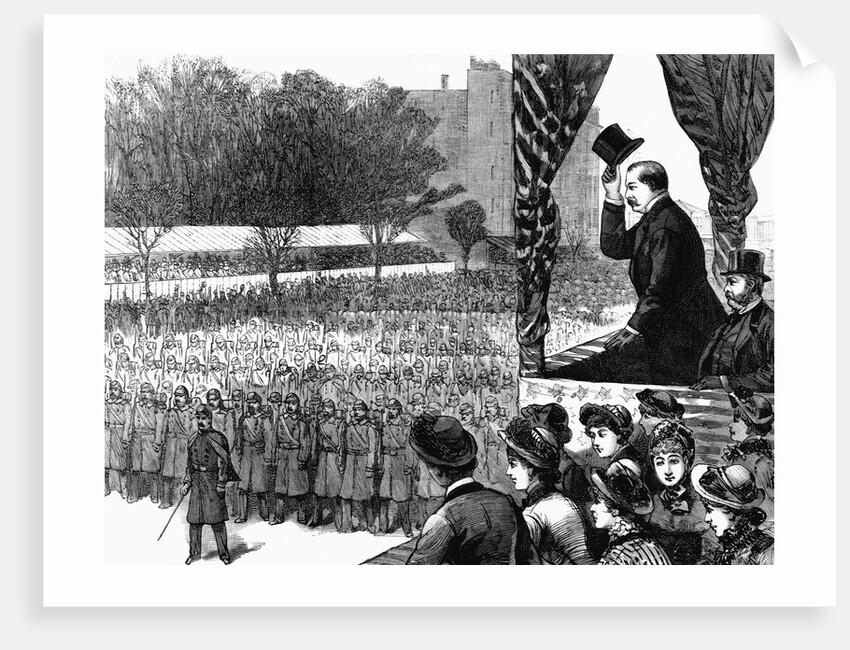 Wash., D.C. The inauguration of President Cleveland, March 4th. by Anonymous