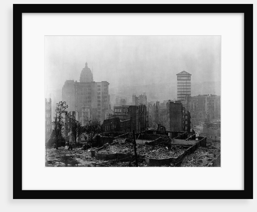Buildings Leveled by Earthquake and Fire by Anonymous