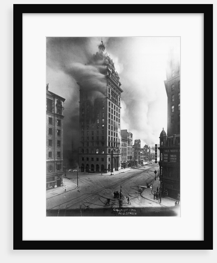 Burning Building by Anonymous
