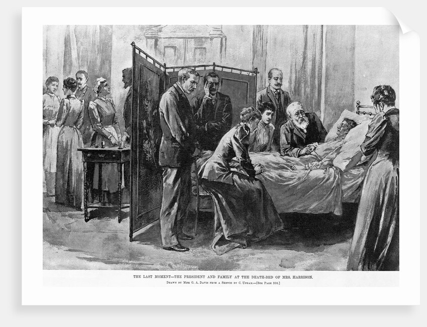 Death of Caroline Harrison by Anonymous