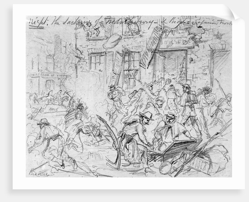 Sacking of Fredericksburg by Anonymous