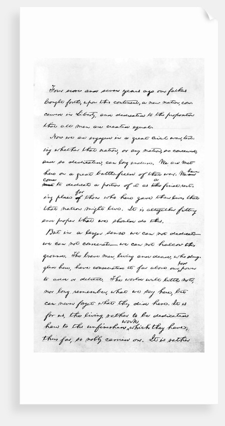 Lincoln's Gettysburg Address by Anonymous