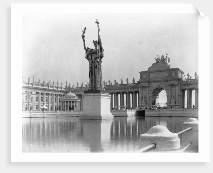 Statue of the Republic and Peristyle at the World's Columbia Exposition by Anonymous