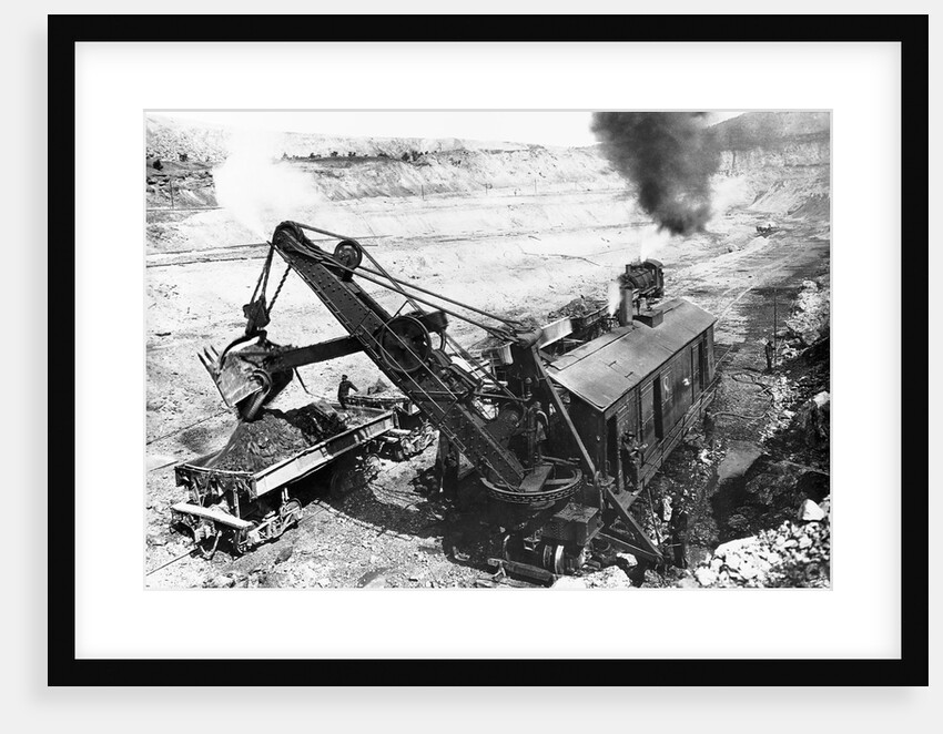 Steam Shovel in an Open pit Copper Mine by Anonymous