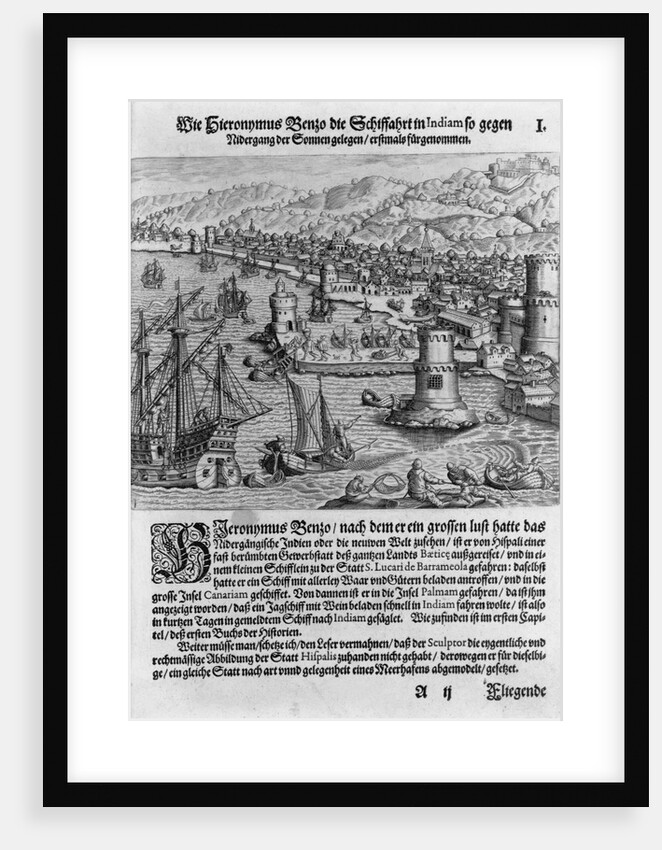 Book Illustration of Seville's Harbor by Anonymous