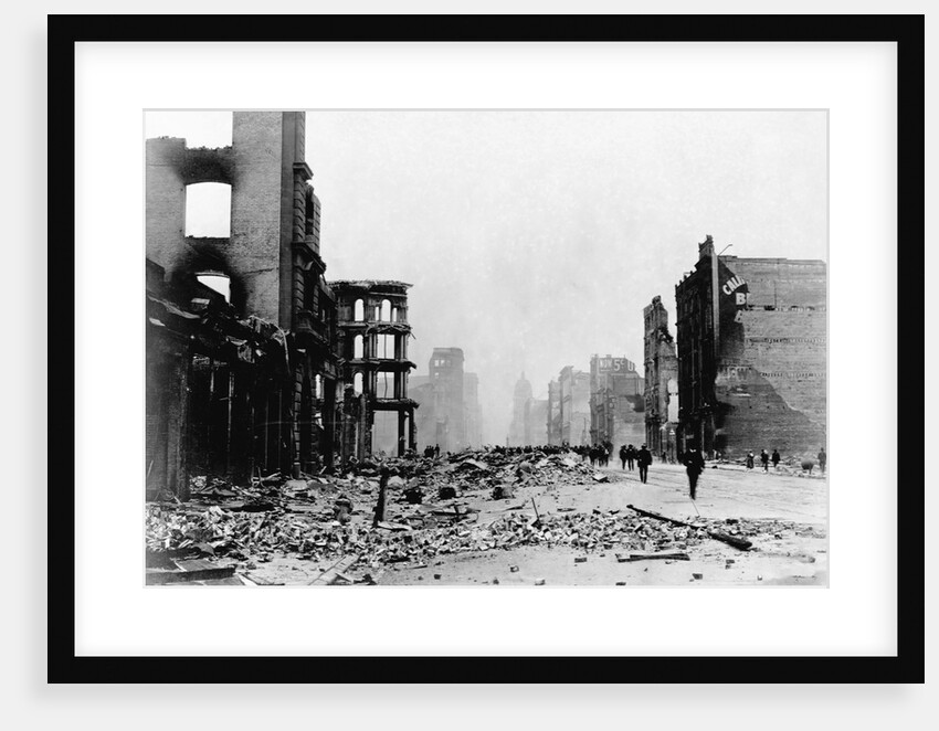 Market Street and Downtown Financial District Reduced to Rubble by Anonymous
