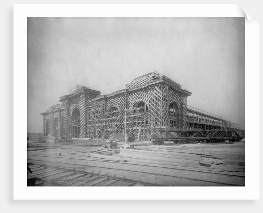 Construction of World's Fair Exhibition Building by Anonymous