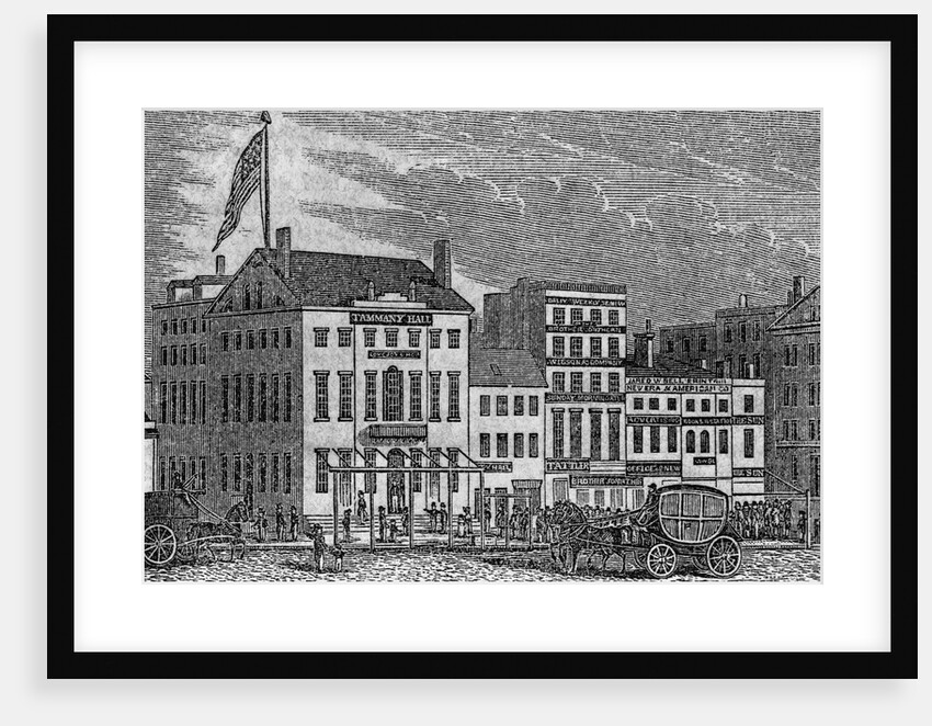 Nineteenth-Century Print of Tammany Hall by Anonymous
