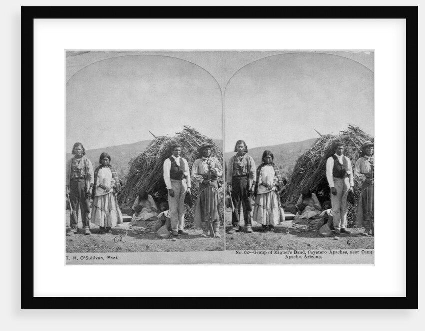 Apache Indians in Front of Wickiup by Anonymous