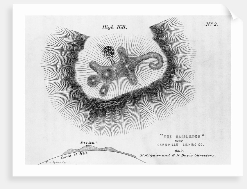 Print of a Burial Mount by Anonymous