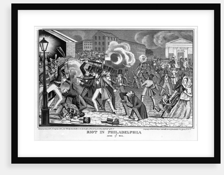 Riot in Philadelphia, June 7, 1844 by James Baillie