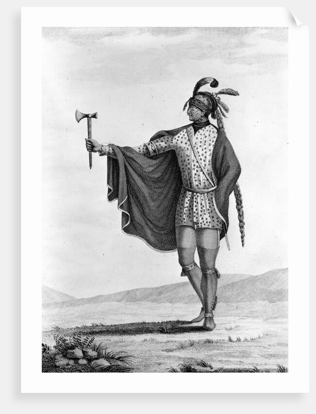Portrait of Kaskaskia Indian by Anonymous