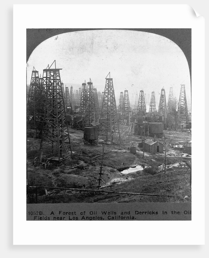 Oil Rigs Near Los Angeles, California by Anonymous