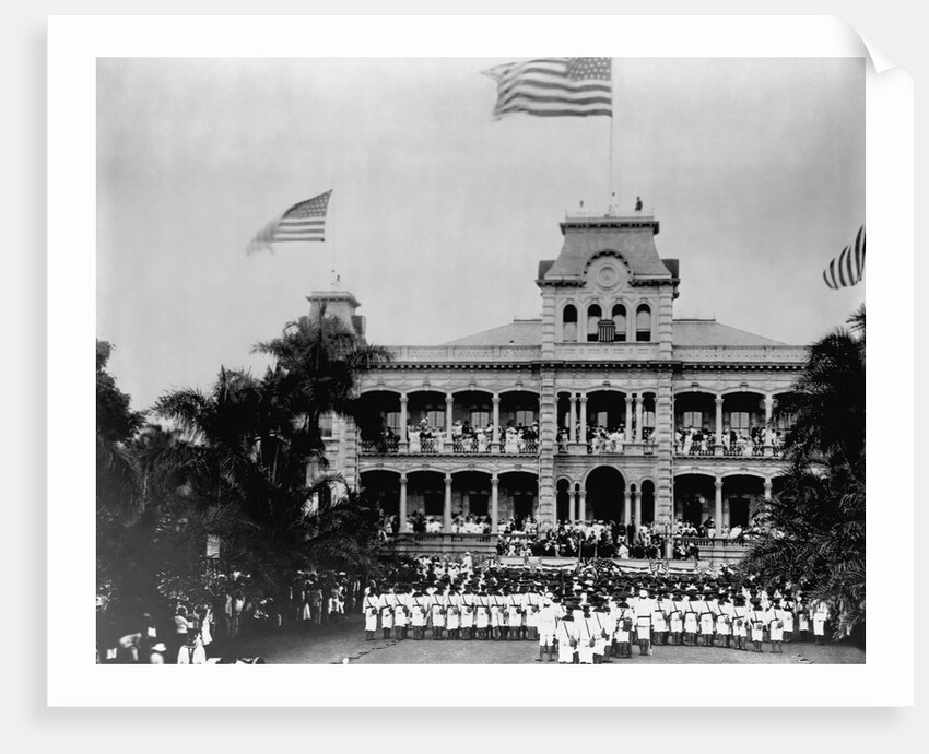 Hawaiian Island Annexation Ceremony by Anonymous