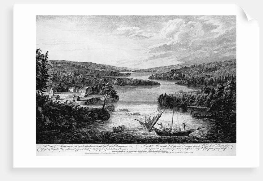 Miramichi Settlement on the Gulf of Saint Lawrence by Paul Sanby After Drawing by Captain Hervey Smyth
